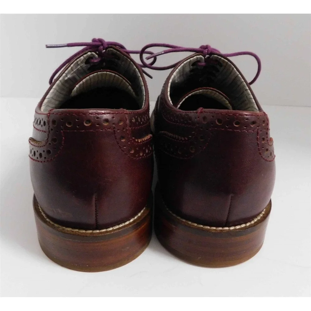 J Shoes Charlie Plus‎ Cordovan Leather Wingtip Oxfords 8 D